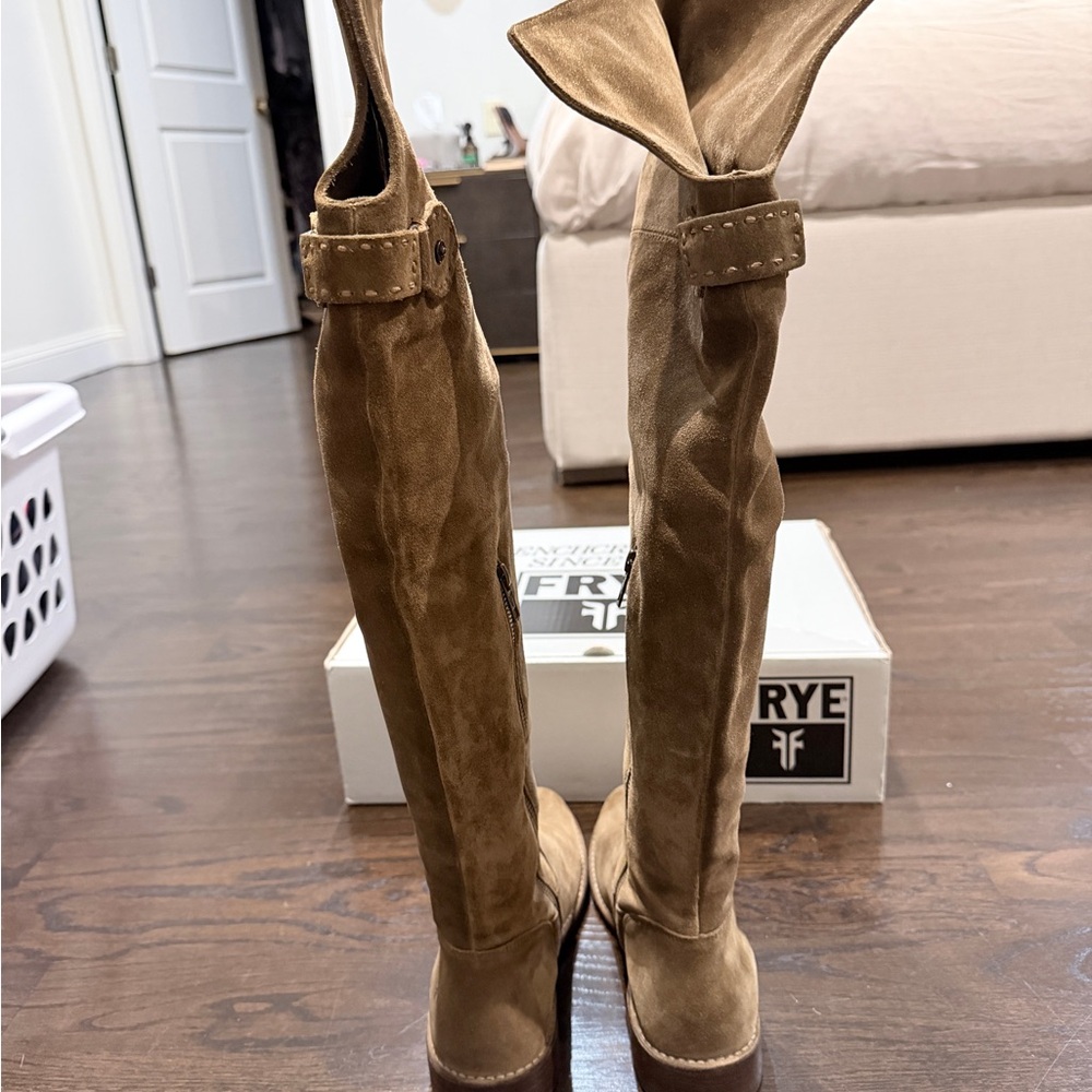 Frye Women's Brown Over-the-Knee Boots - Picture 3 of 5